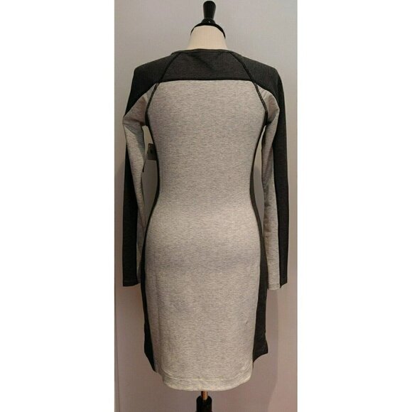 NWT ATHLETA Gray/Heather Long Sleeve Omega Dress Size XS - Picture 2 of 6